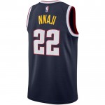Maillot NBA Denver Nuggets Zeke Nnaji 22 Nike 2022-23 Icon Edition Navy Swingman - Homme